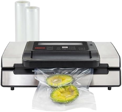Nesco Deluxe Food VS-12 Vacuum Sealer, 130 Watts, Kit Bags & Viewing…