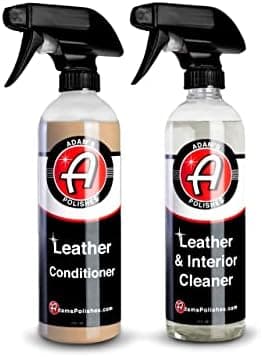 Adam's Polishes Leather Care Kit - Leather Cleaner & Conditioner Car…