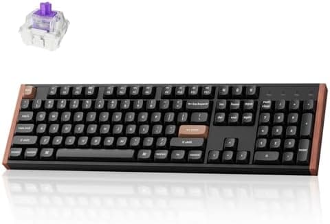 Keychron K10 HE Hall Effect Keyboard, Gateron Double-Rail Nebula Magnetic Switch, Full-Size Tri-Mode Wireless Keyboard with Rapid…