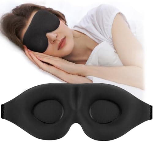 ZGGCD Sleep Mask for Side Sleeper, Light Blocking Sleeping Eye Mask for Women Men, 3D Contoured Cup Night Blindfold, Luxury Eye…