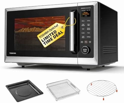 TOSHIBA OptiChef PRO MAX Air Fryer Combo Microwave Oven with 2.4-Inch…