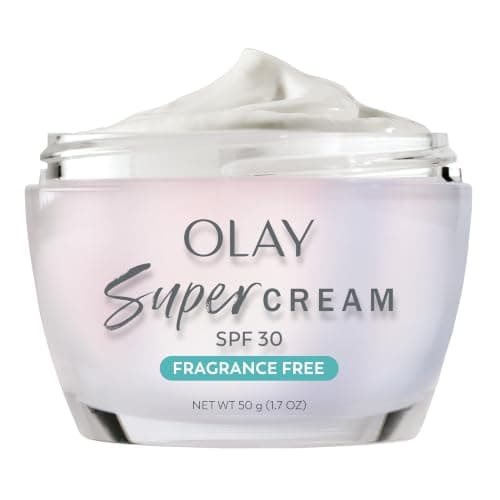 Olay Super Cream with Sunscreen SPF 30, Fragrance Free Lightweight…