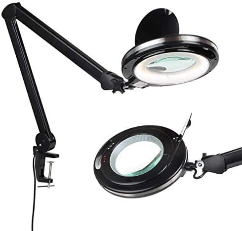 Brightech LightView Pro Magnifying Desk Lamp, 2.25x Light Magnifier…