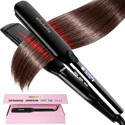 ELLA BELLA® Titanium Flat Iron Hair Straightener (with Infrared) •…
