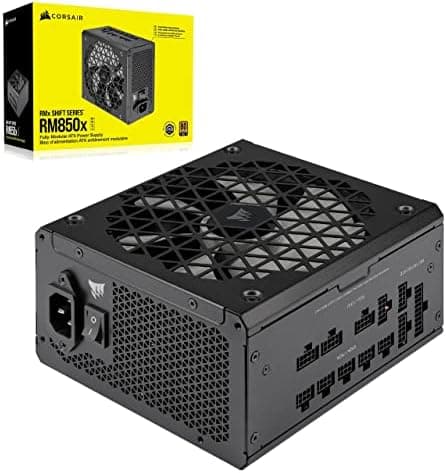 Corsair RM850x Shift Fully Modular ATX Power Supply - 80 Plus Gold - ATX 3.1 & PCIe 5.1 Compatible - Zero RPM - Modular…