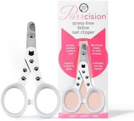 Necoichi Purrcision Feline Nail Clipper | Lever Principle Cat Nail Clipper | Butter-Smooth Cuts | Made in Japan, Seki Swordsmith…