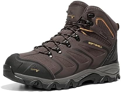 NORTIV 8 Men's Ankle High Waterproof Hiking Boots Outdoor Lightweight Shoes Trekking Trails Armadillo Organic…