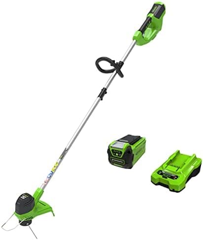 Greenworks 40V 12 Inch Cordless String Trimmer with 2Ah Battery & Charger, Dual Auto Feed Line, Variable Speed, Lightweight Weed…