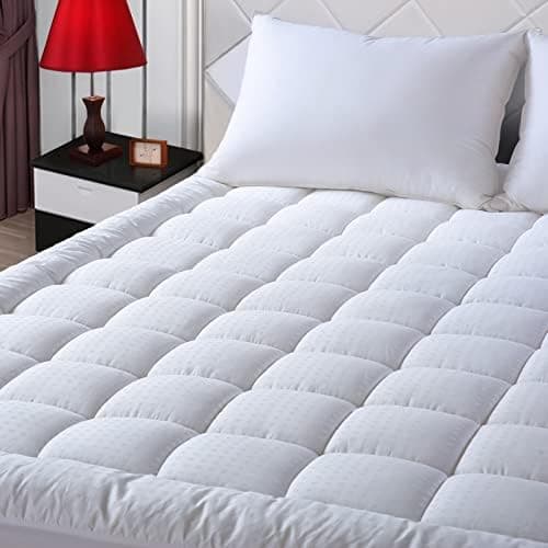 EASELAND Queen Size Mattress Pad Pillow Top Mattress Cover Quilted Fitted Mattress Protector Cotton Top…