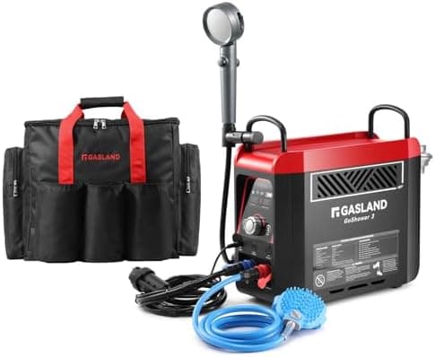 GASLAND Goshower 3 Portable Hot Water Heater & Shower Pump | CSA Certified |1.5Hr Fast Charging | 1lb Propane Camping Shower for…