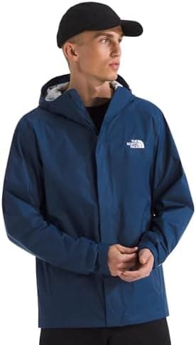 The North Face mens Venture 2 Jacket - Waterproof & Windproof Hooded Raincoat, Adjustable Hood, Breathable Pit-zips