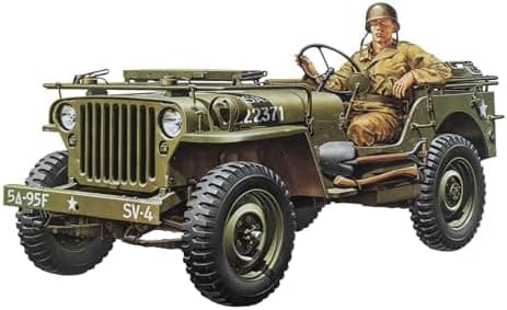 TAMIYA Jeep Willys 1/4 Ton 4X4 Hobby Model Kit for ages 168 months to…