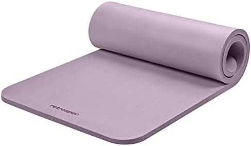 Retrospec Solana Yoga Mat 1" Thick w/Nylon Strap for Men & Women…