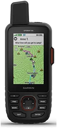 Garmin GPSMAP 66i, GPS Handheld and Satellite Communicator, Featuring TopoActive Mapping and…