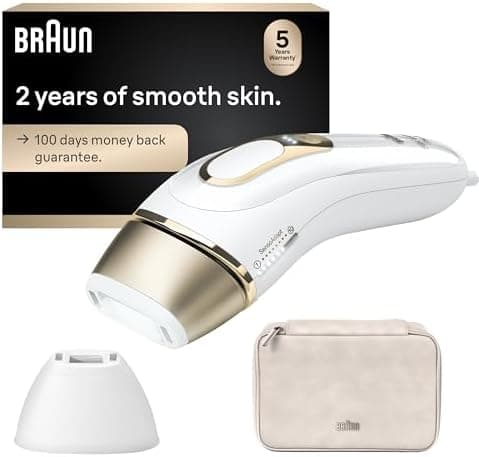 Braun IPL, Silk·Expert Pro 5, IPL Hair Removal for Women and Men, Permanent Laser Hair Reduction At-Home, 2…