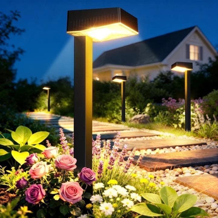 ELECLINK Solar Pathway Lights Outdoor, 8 Pack Garden Lights Solar Powered Path Lights with Larger LED Lens, 2 Light Modes…