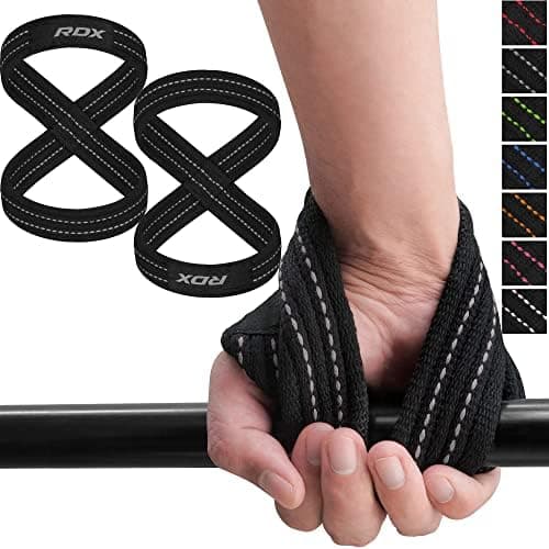 RDX Weight Lifting Straps Figure 8, Anti Slip Strap with Cuffs Wrist…