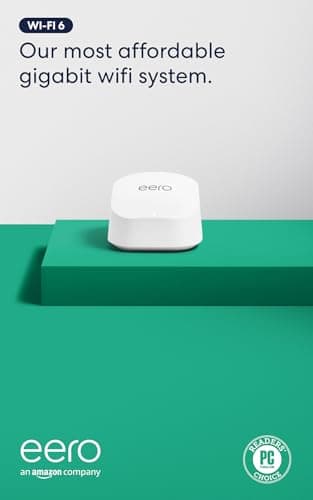 Amazon eero 6+ mesh wifi router - Supports internet plans up to a Gigabit, Coverage up to 1,500 sq…
