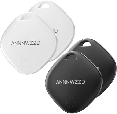 ANNNWZZD Tag 4 Pack Item Finders with Apple Find My APP (iOS Only) Help You Track Your Keys, Wallet, Luggage, Backpack, Super…