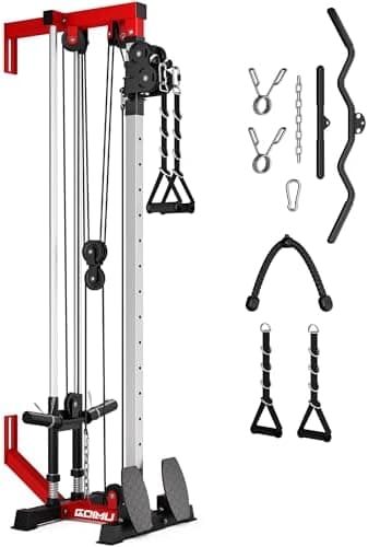 Wall Mount Cable Station, WM1 Cable Crossover Machine with 17 Positions, High and Low Cable Crossover Machine with Removable…