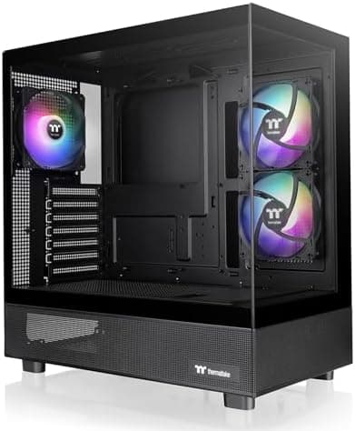 Thermaltake View 270 Plus TG ARGB Black Mid Tower E-ATX Case; 3x120mm ARGB Fans Included; Support Up to 360mm Radiator; Front &…