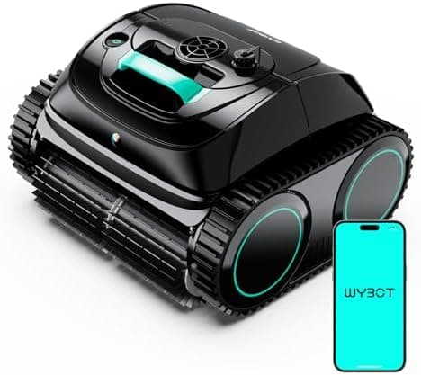 WYBOT C1 Robotic Pool Vacuum for Inground Pools, Cordless Above Ground Pool Cleaner 4-in-1 Wall & Waterline Cleaning Up to…
