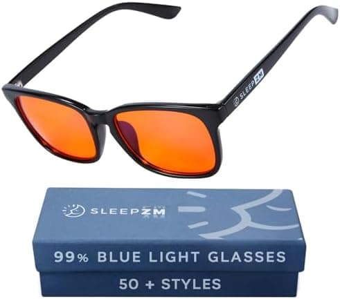 Sleep ZM Blue Light Blocking & Light Sensitivity Glasses - 14 Lens Types for Comfort, Relaxation, Sleep & Relief