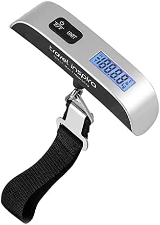 travel inspira Luggage Scale, Portable Digital Hanging Baggage Scale for Travel, Suitcase Weight Scale with…