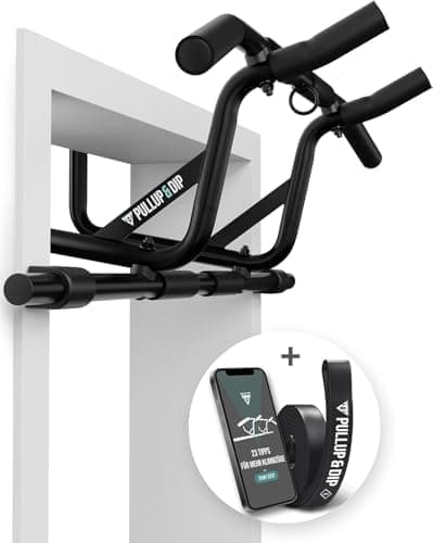 PULLUP & DIP Pull-up bar for door frames for hanging without screws and no slipping, professional door bar…