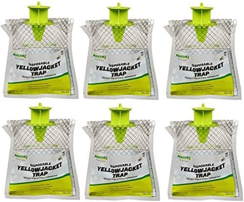 RESCUE! Disposable Summer Yellowjacket Trap - Mountain & Pacific Formula - 6 Traps