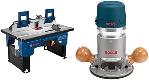 BOSCH RA1141 Portable Benchtop Router Table and 1617EVS 2.25 HP Electronic Fixed-Base Router