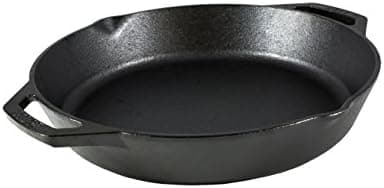 Lodge Seasoned Cast Iron Dual Handle Pan 12 Inch - Cast Iron Frying Pan - Even Heat Distribution - Oven &…