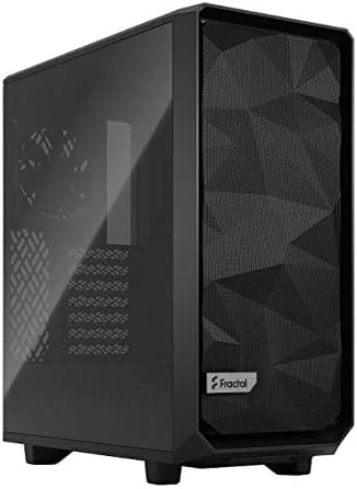 Fractal Design Meshify 2 Compact Black ATX Flexible High-Airflow Light Tinted Tempered Glass Window Mid Tower Computer Case