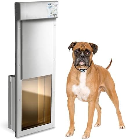Power Pet Automatic Electronic Pet Door by High Tech Pet - Pet Operated Dog Door, High Security, Air Tight, for Large-Sized Dogs…