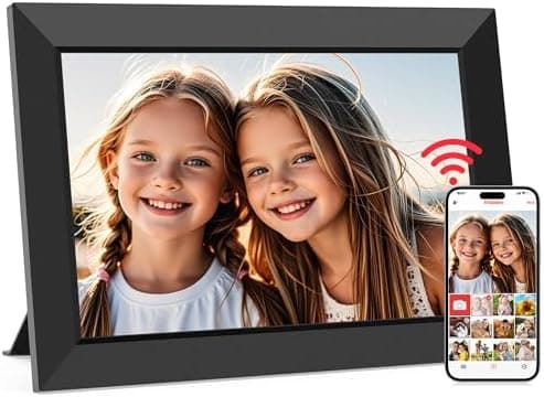 Frameo 10.1 Inch WiFi Digital Picture Frame, Smart Cloud Electronic Photo Frame with HD IPS Touch Screen…