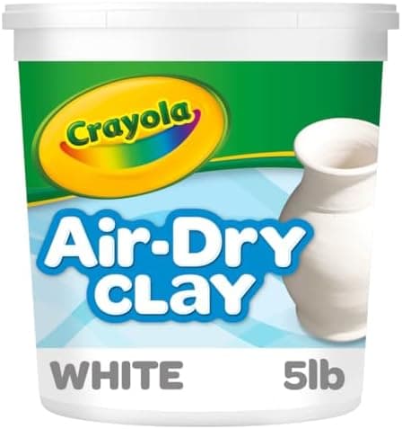 Crayola Air Dry Clay (5lbs), Teacher Supplies, Natural White Modeling Clay for Kids, Sculpting Material, Bulk Craft Supplies for…