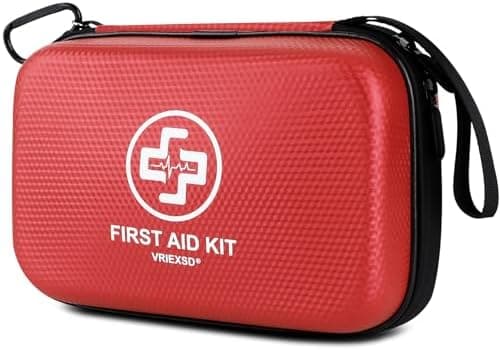 VRIEXSD Premium First Aid Kit, 320 Piece Waterproof Hard Shell Eva…