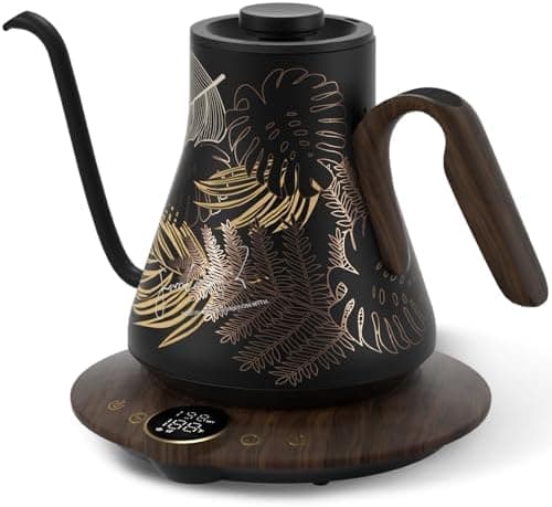 Cocinare Gooseneck Electric Kettle, ±1°F Precise Temperature Control, 1500W Fast Heating, Pour Over Coffee & Tea Kettle with Brew…