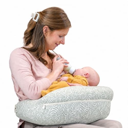Boppy Complete Nursing Pillow, Breastfeeding & Bottle Feeding Ergonomic 2-in-1 Feeding Pillow with Removable Belt, CloseComfort…