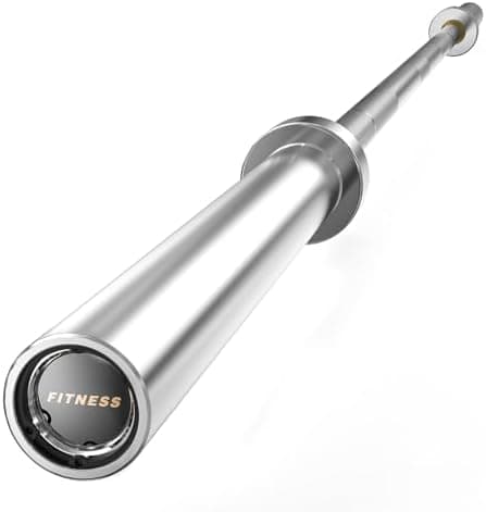 PAPABABE 7FT Olympic Barbell 45 lb Barbell 2 INCH 1000lbs/1500lbs Capacity Olympic Bar with Moderate Knurling For Squats Curls…
