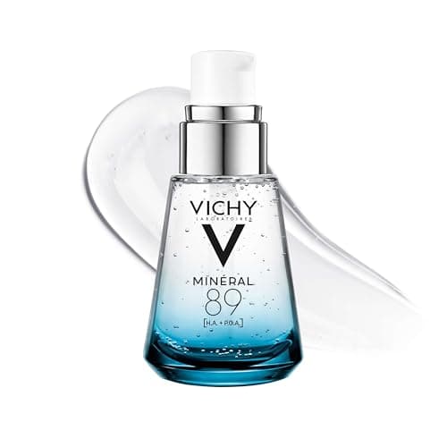 Vichy Mineral 89 Booster, Pure Hyaluronic Acid Serum for Face with Polyglutamic Acid for Skin Barrier Repair, Plumps & Hydrates…