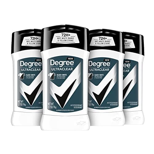 Degree Men UltraClear Antiperspirant Deodorant Black + White 72-Hour Sweat & Odor Protection…