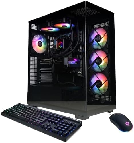 CyberpowerPC Gamer Xtreme Gaming PC, AMD Ryzen 9 9900X 4.4GHz…
