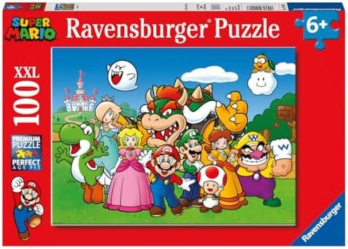 Ravensburger Super Mario - 100 Piece Jigsaw Puzzles for Kids Age 6 Years Up - Extra Large Pieces The Forest…