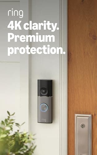Ring Battery Doorbell Pro (newest model), Retinal 4K with wide-angle video, up to 10x Enhanced Zoom, Night…