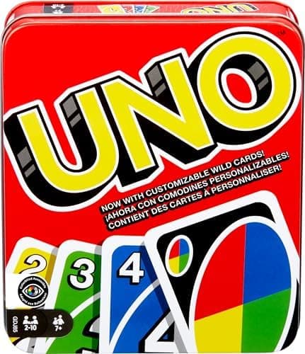 Mattel Games UNO Card Game for Kid, Adult & Family Nights & Parties, Travel & Vacations, Color Blind Accessible & Customizable…