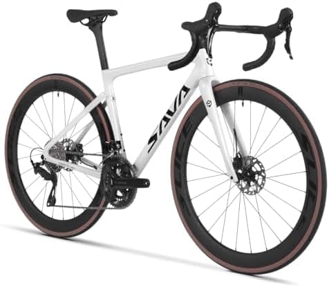 SAVADECK Carbon Road Bike,Lightweight Full Carbon Racing Bicycle with Shimano 105 R7120 24S Shift…