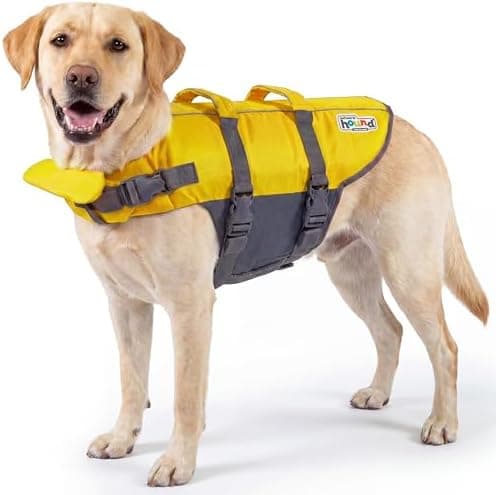 Outward Hound Granby Splash Yellow Dog Life Jacket, Large