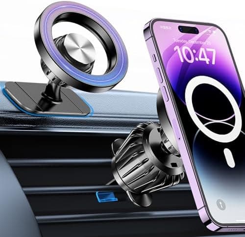 Kaistyle for Magsafe Car Mount【Strong Magnets】Magnetic Phone Holder for Car Phone Holder Mount Dash Mounted…