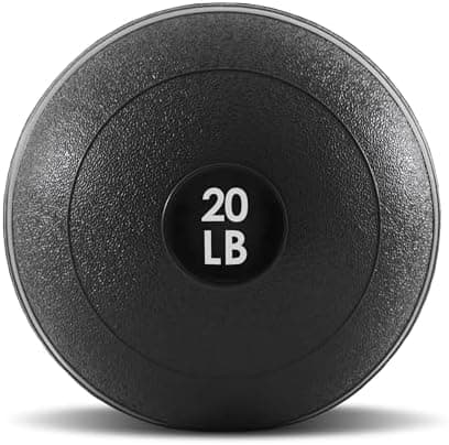 ProsourceFit Slam Medicine Balls 5, 10, 15, 20, 25, 30, 50lbs Smooth and Tread Textured Grip Dead Weight Balls for Strength and…